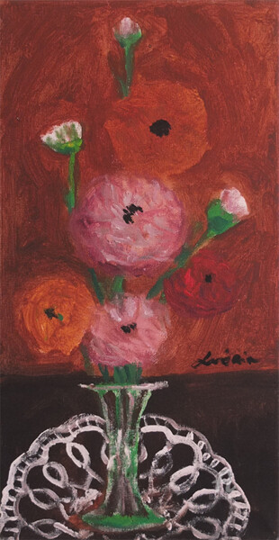 Peinture intitulée "Bouquet de Renoncul…" par Laurent Guérin, Œuvre d'art originale, Acrylique
