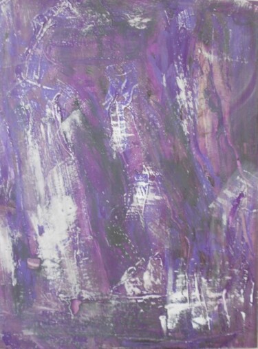 Painting titled "violet purple and..." by Ulrich De Balbian, Original Artwork, Oil