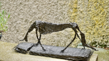 Скульптура под названием "Interprétation de l…" - Ulrich Ernst Nievergelt, Подлинное произведение искусства, проволочный