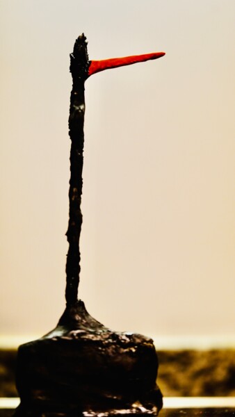 Sculptuur getiteld "le nez / die Nase /…" door Ulrich Ernst Nievergelt, Origineel Kunstwerk, Klei