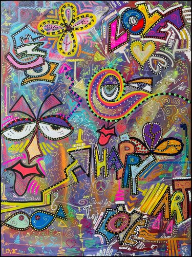 LOVE ART Painting titled "LOVE ART" by Ulrich Fischer, Original Art, Acrylic