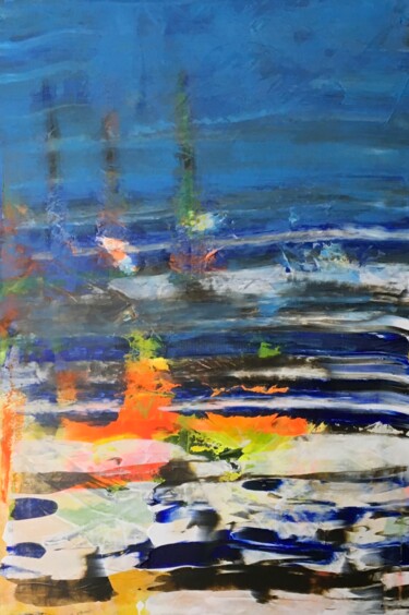 Schilderij getiteld "Drifting" door Ulrich Thomas, Origineel Kunstwerk, Acryl