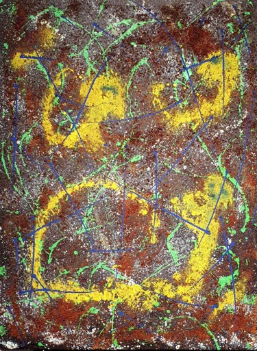 Schilderij getiteld "Die andere Seite de…" door Ulrich Wandelt, Origineel Kunstwerk, Acryl