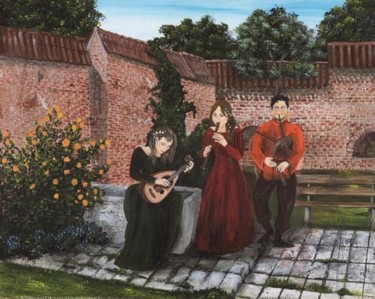 Painting titled "Love Song" by Ulrike Holbinger, Original Artwork, Oil