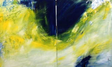 Malerei mit dem Titel "Flügelschag des Leb…" von Ulrike Pusch, Original-Kunstwerk, Öl