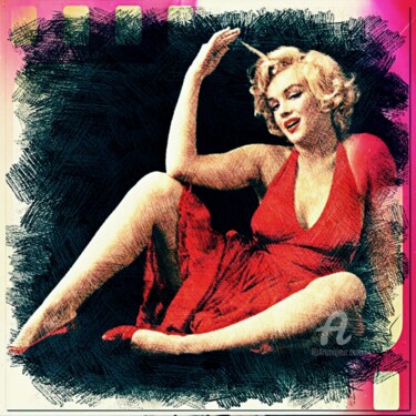 "Marilyn Monroe " wo…" başlıklı Dijital Sanat Ivan Venerucci tarafından, Orijinal sanat, Dijital Resim