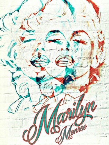 Arte digitale intitolato "Marilyn Monroe " th…" da Ivan Venerucci, Opera d'arte originale, Pittura digitale