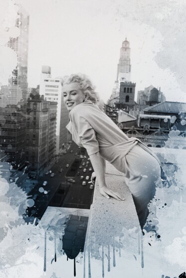 Marilyn Monroe in New York Fotografia intitolato "Marilyn Monroe in N…" da Ivan Venerucci, Opera d'arte originale, Fotografia manipolata