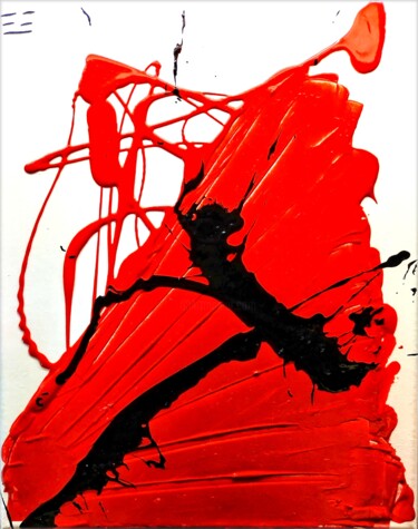 Schilderij getiteld "JAPAN BULL" door Ulysse Baldasseroni (UTCHEN), Origineel Kunstwerk, Acryl Gemonteerd op Frame voor hout…