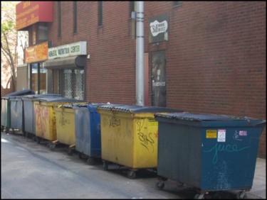 Photography titled "dumpsters in alleyw…" by Ulysses Mcghee, Original Artwork