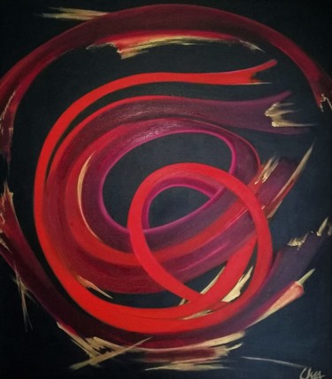 Painting titled "Starburst" by Uma Aslam, Original Artwork