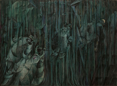Painting titled "States of Mind III;…" by Umberto Boccioni, Original Artwork, Oil