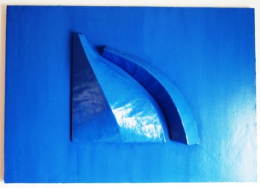 Painting titled "forme-blu.jpg" by Umberto Malatesta, Original Artwork, Acrylic