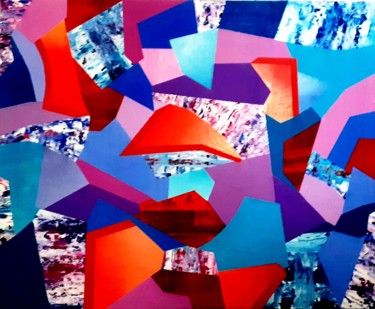 Painting titled "fragments" by Umberto Malatesta, Original Artwork, Acrylic