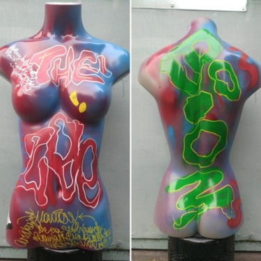 Sculpture titled "Custom Body" by Umberto Zive, Original Artwork, Plastic