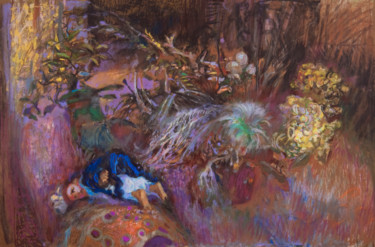 「Still life with a d…」というタイトルの絵画 Edward Umińskiによって, オリジナルのアートワーク, パステル