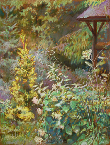 Painting titled "Saturation / Nasyce…" by Edward Umiński, Original Artwork, Pastel