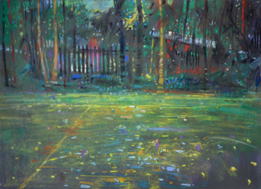 Peinture intitulée "Polana |  Clearing" par Edward Umiński, Œuvre d'art originale, Pastel