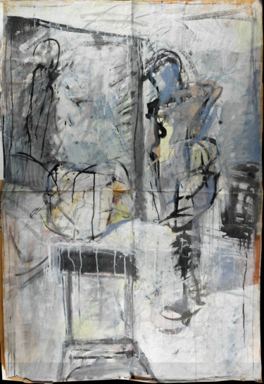 Malarstwo zatytułowany „Przed lustrem | In…” autorstwa Edward Umiński, Oryginalna praca, Akryl