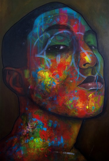 Картина под названием "Pharrell Williams -…" - Umo Masada, Подлинное произведение искусства, Акрил