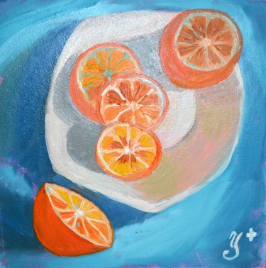 Картина под названием "An orange" - Анастасия Науменко, Подлинное произведение искусства, Масло