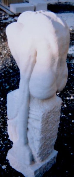 Rzeźba zatytułowany „homo sapiens sapien…” autorstwa Umo, Oryginalna praca, Kamień
