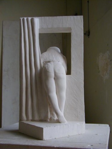Sculptuur getiteld "la chambre" door Umo, Origineel Kunstwerk, Steen