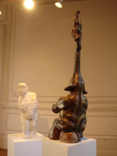 Sculptuur getiteld "éléphant de cirque" door Umo, Origineel Kunstwerk, Gietwerk