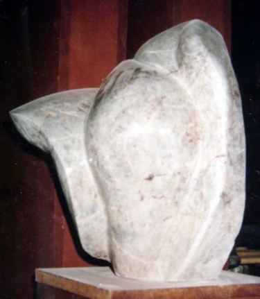 Sculpture titled "éléphant" by Umo, Original Artwork, Stone