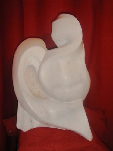 Sculpture intitulée "le cygne" par Umo, Œuvre d'art originale, Pierre