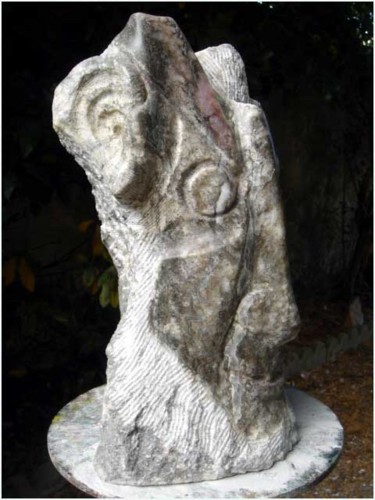 Skulptur mit dem Titel "Ulysse" von Umo, Original-Kunstwerk, Stein