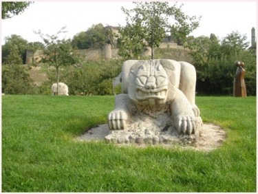 Sculpture titled "Lion" by Umo, Original Artwork