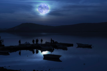 "gece-ay-calismasi-j…" başlıklı Fotoğraf Ucb tarafından, Orijinal sanat