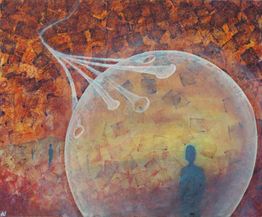 Peinture intitulée "Reality/Chacun la s…" par Un Air De Kiwano, Œuvre d'art originale, Huile