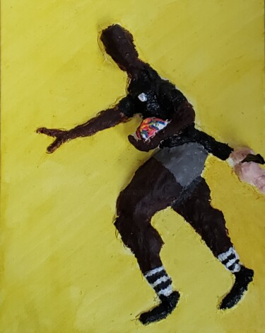 Painting titled "Rugby Series #3: Th…" by Unchained, Original Artwork, Acrylic