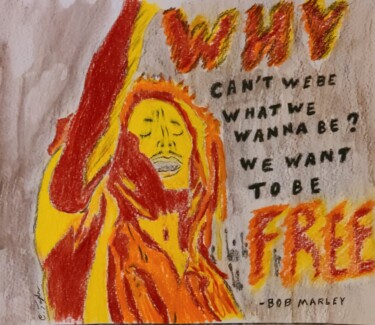 Рисунок под названием "Feel the Fire" - Unchained, Подлинное произведение искусства, Карандаш