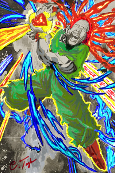 Arte digital titulada "Hamekame..JAHHHHHHH…" por Unchained, Obra de arte original, Collages