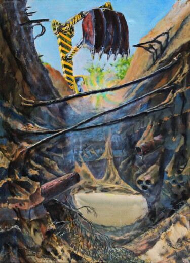 Картина под названием "Harmont Zonne II. в…" - Крнхв, Подлинное произведение искусства, Масло