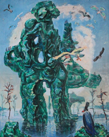 Pintura intitulada "Бриз." por Krnkhv, Obras de arte originais, Óleo