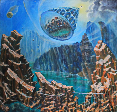 Pintura titulada "Вторжение. холст, м…" por Krnkhv, Obra de arte original, Oleo