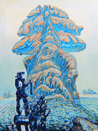 Peinture intitulée "У кромки" par Krnkhv, Œuvre d'art originale, Huile