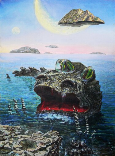 Painting titled "Бука" by Krnkhv, Original Artwork, Oil
