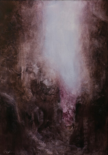 Painting titled "Crystalizing Light" by Przemek Kret, Original Artwork, Oil