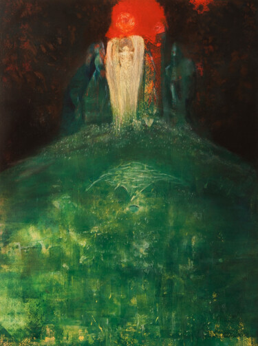 Peinture intitulée "Transfiguration" par Przemek Kret, Œuvre d'art originale, Huile