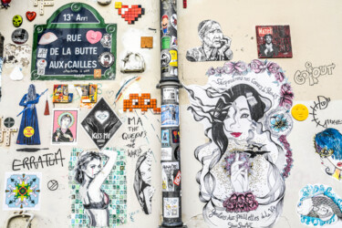 Photographie intitulée "Street art La butte…" par Farouk Ferrah, Œuvre d'art originale, Photographie numérique