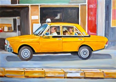 "Taxi Dolmuş" başlıklı Tablo İSmail Üner tarafından, Orijinal sanat