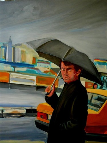 "Yağmur da Kent" başlıklı Tablo İSmail Üner tarafından, Orijinal sanat