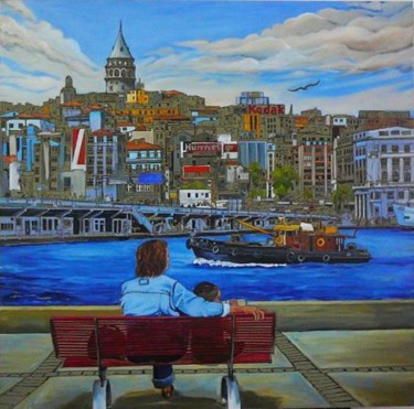Painting titled "MİRAS İSTANBUL" by İSmail Üner, Original Artwork
