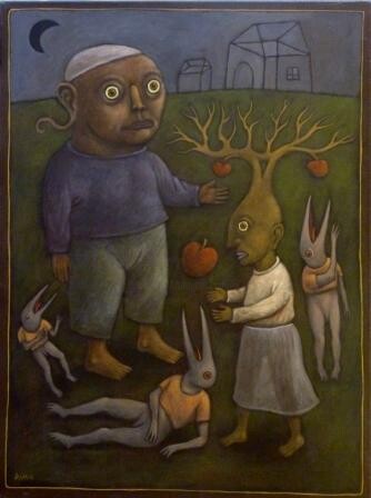Peinture intitulée "Les fruits convoités" par Unknown Artist, Œuvre d'art originale