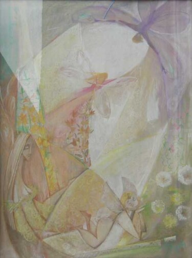 Картина под названием "Darling flowers (Mi…" - Unknown Artist, Подлинное произведение искусства